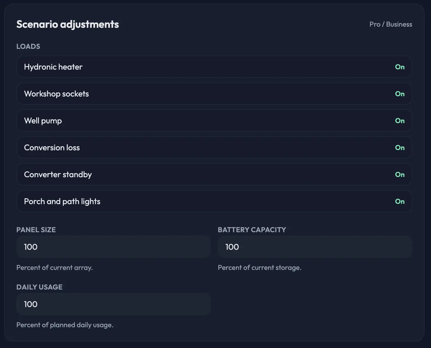 Diagram illustrating strategy priority order from solar to battery and grid.